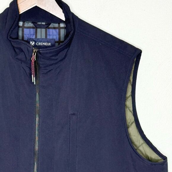 Daniel Cremieux Quilted Navy Blue Zip Up Vest - Men’s US XL - Picture 4 of 10